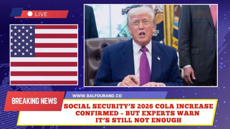 Social Security’s 2026 COLA Increase Confirmed – But Experts Warn It’s Still Not Enough