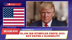 $1,390 IRS Stimulus Check 2025- Key Dates, Eligibility & Payment Details Revealed